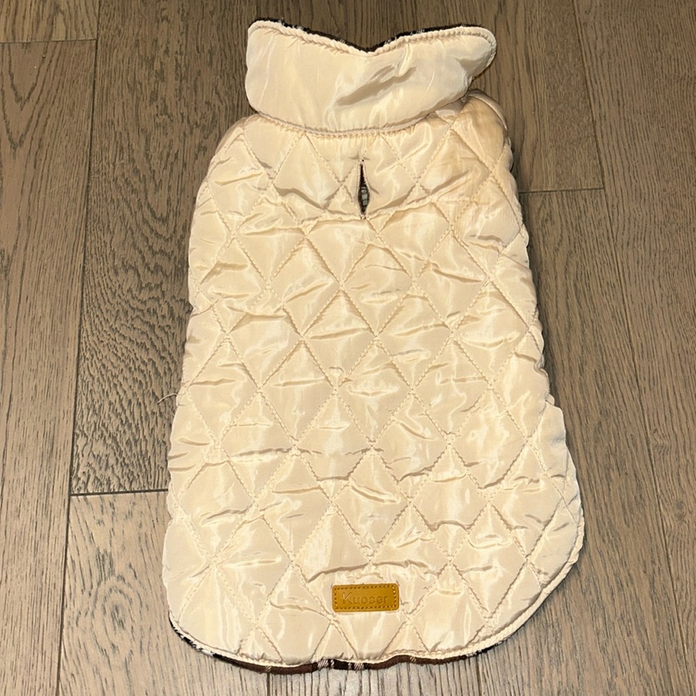 Kuoser reversible dog jacket / flannel